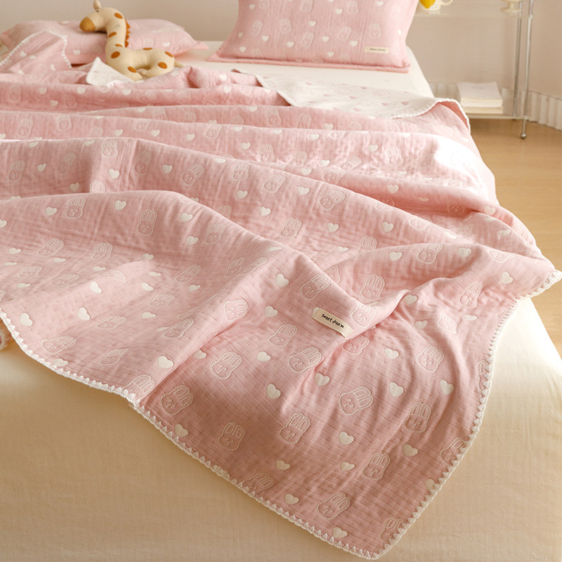卡通纯棉三层纱纱布毯吸汗透气盖毯毯子儿童学生单双人可爱午睡毯,床上用品,休闲毯/毛毯/绒毯,淘宝优惠券,粉丝福利购,淘宝优惠卷