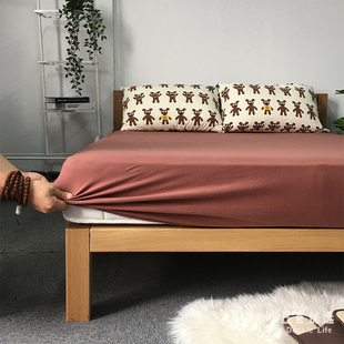 a类儿童纯棉针织棉小床单单件夏纯色裸睡超柔全棉天竺棉床笠床罩