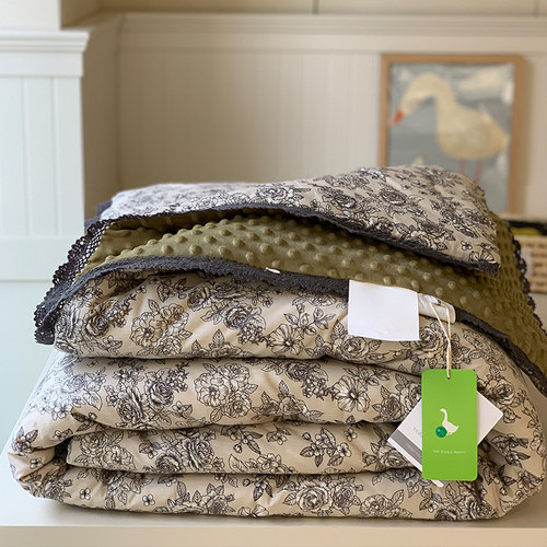 大鹅豆豆被可机洗全棉大豆春秋被