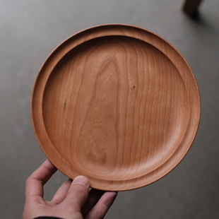 日用木器 樱桃木整木双边圆盘