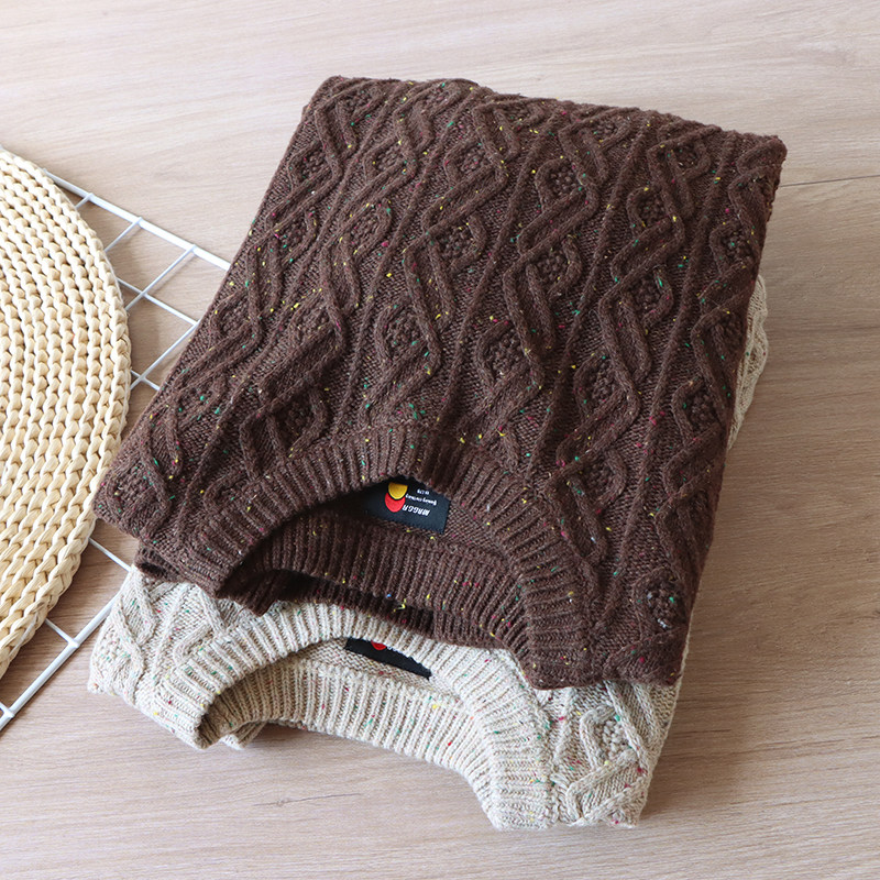 值得入手哇日单套头针织衫厚实保暖毛衣外套秋冬提花毛线衣男装潮,男装,针织衫/毛衣,淘宝优惠券,粉丝福利购,淘宝优惠卷