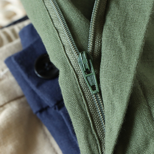 夏季 男装 休闲中裤 棉麻五分裤 潮 商务时尚 外贸工厂自制日系亚麻短裤