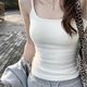 百搭美背无袖 白色吊带背心女带胸垫外穿夏季 2025新款 打底内搭上衣