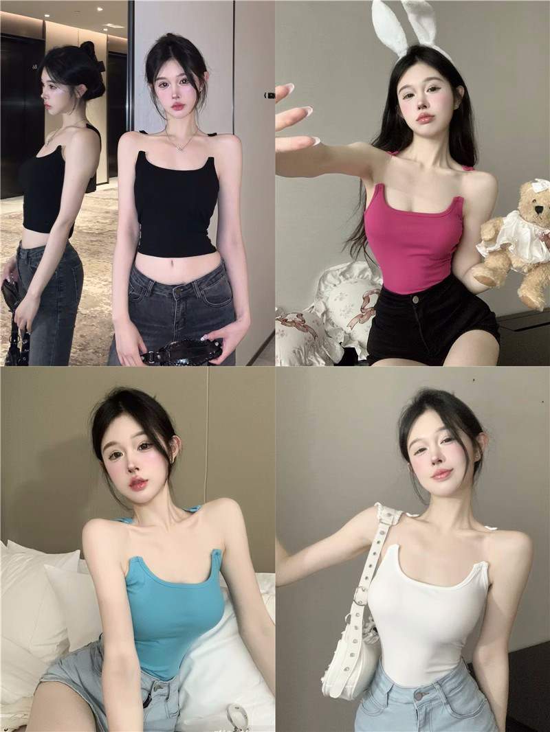 隐形鱼线吊带背心女夏季辣妹打底衫露背内搭性感遮肉短款上衣外穿,女装/女士精品,背心吊带,淘宝优惠券,粉丝福利购,淘宝优惠卷