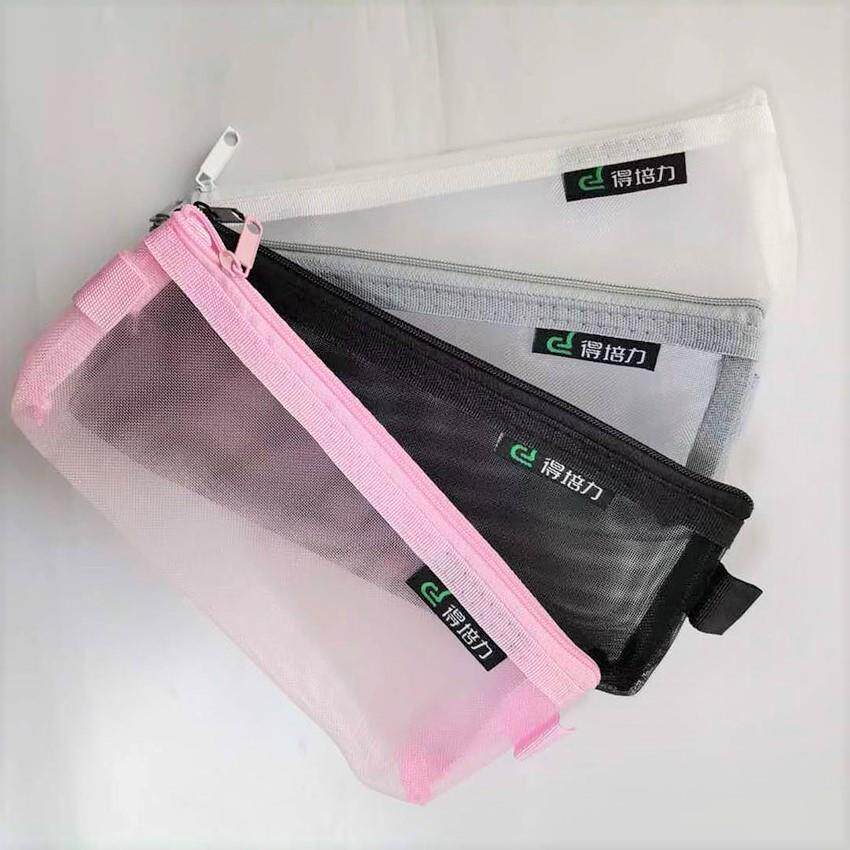 得培力4999铅笔笔袋简约透明笔袋