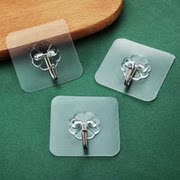 miếng dán treo đồ 20 gói dán không dấu mạnh mẽ tường không móng tay mang tường nhà móc trong suốt ký túc xá nữ cửa hàng móc móc - Trang chủ kệ chén nhựa