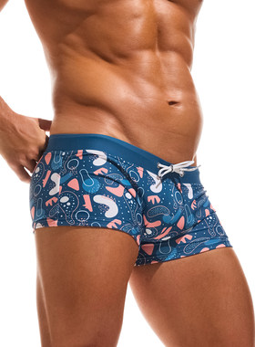 TADDLEE男士平角泳裤印花速干透气温泉度假潮流游泳裤