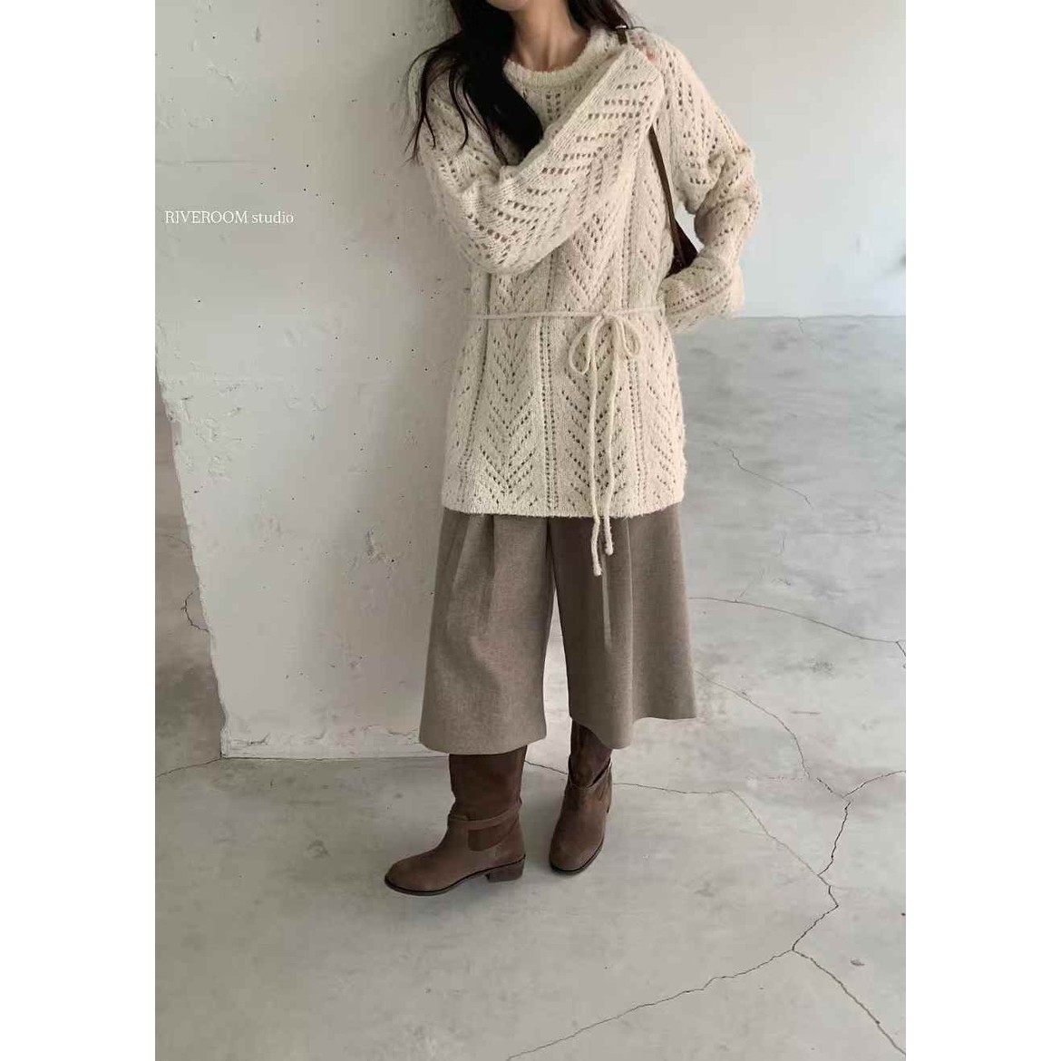 八1017韩国东大门运动户外针织衫区4462287流行通勤浪漫纯色档口