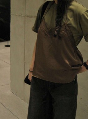 九1012韩国东大门背心区MUNSELL-8666741直邮街舞人气简约秋季