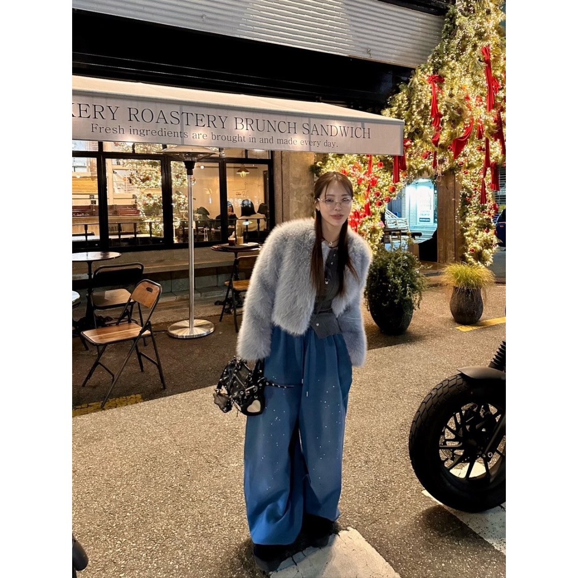 八1204韩国东大门休闲长裤区4520722知性通勤档口冬季高档正品