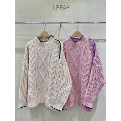 九1105韩国东大门毛衣区Jpeak-8688821人气独特秋季流行通勤浪漫