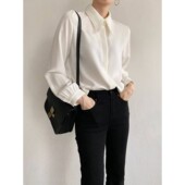 九1217韩国东大门衬衫 档口 纯色洋气正品 区OPN 8734142通勤风格