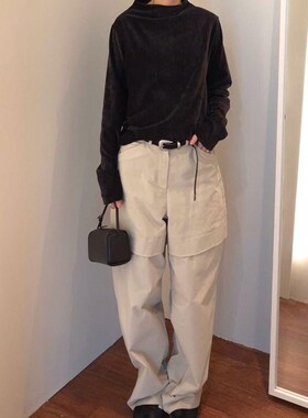 九1105韩国东大门休闲长裤区ous-8689693秋冬街头韩版经典可爱