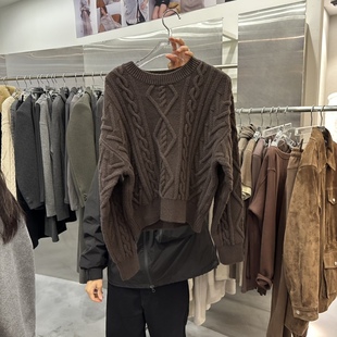 休闲风格 时装 区4536488炸街正品 八1213韩国东大门运动户外针织衫