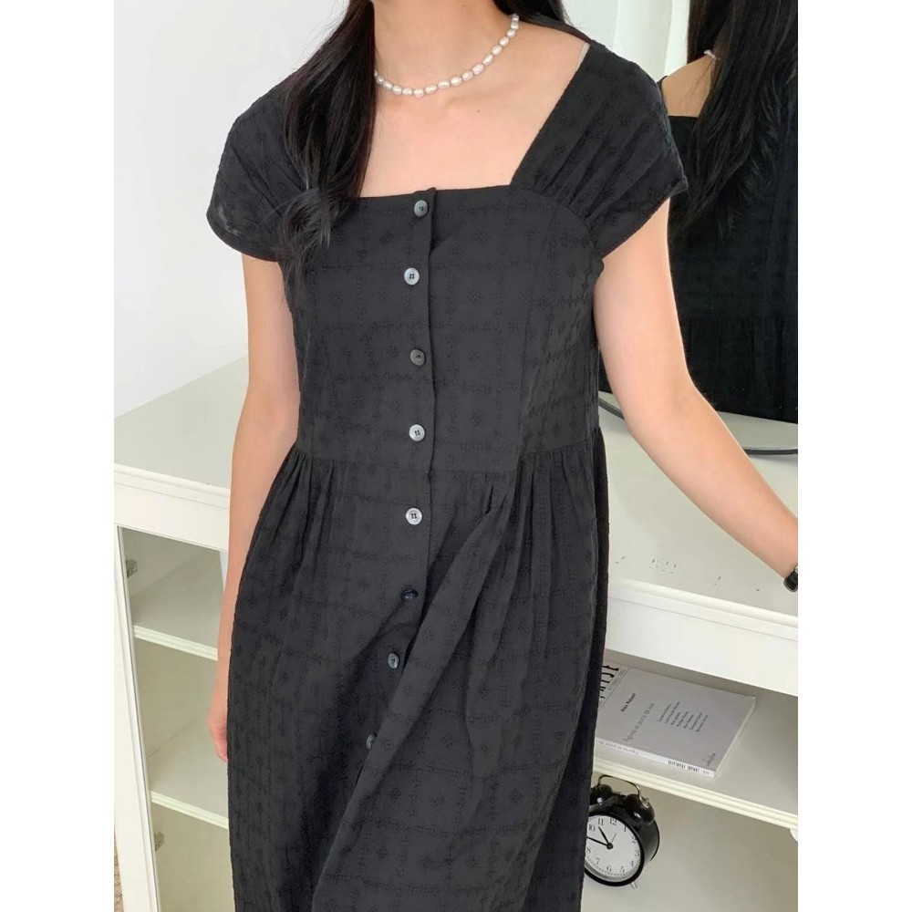 九0701韩国东大门连衣裙区Jrun-8573368优雅秋季街头通勤个性纯色