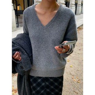 九1111韩国东大门毛衣区Vegetable-8696164秋季档口通勤风格纯色