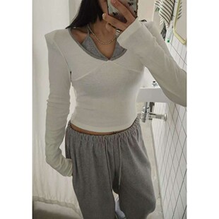 九1129韩国东大门t恤区Billion-8714337人气潮流秋季街舞通勤简约