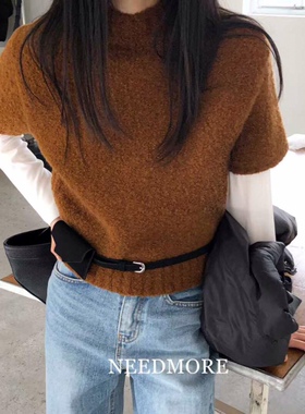 九1129韩国东大门毛衣区NEEDMORE-8715352英伦正品都市休闲瑞丽