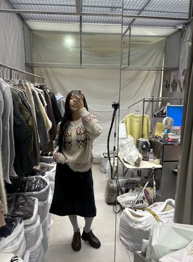 九1024韩国东大门针织衫区TopQueen-8677457甜美欧美秋冬学院韩版