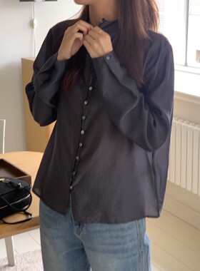 八1204韩国东大门衬衫热销区4520610秋季端庄通勤优雅纯色舒适