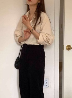 九1024韩国东大门衬衫-区Notice-8679307冬款舒适新款复古直邮