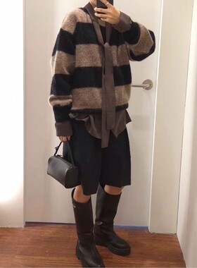 九1105韩国东大门毛衣区ous-8690240复古可爱舒适冬季欧美正品