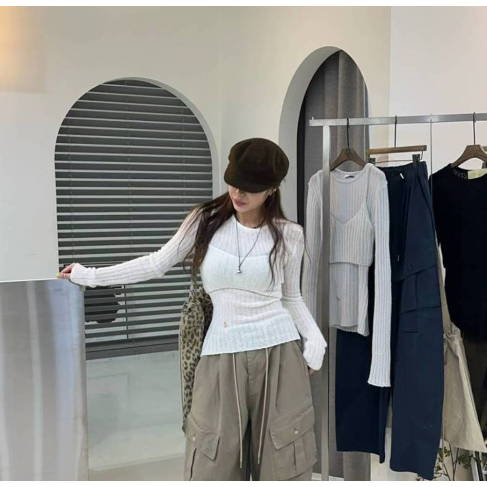 九1111韩国东大门针织衫区D2-8694975精致秋冬清新韩版新潮可爱