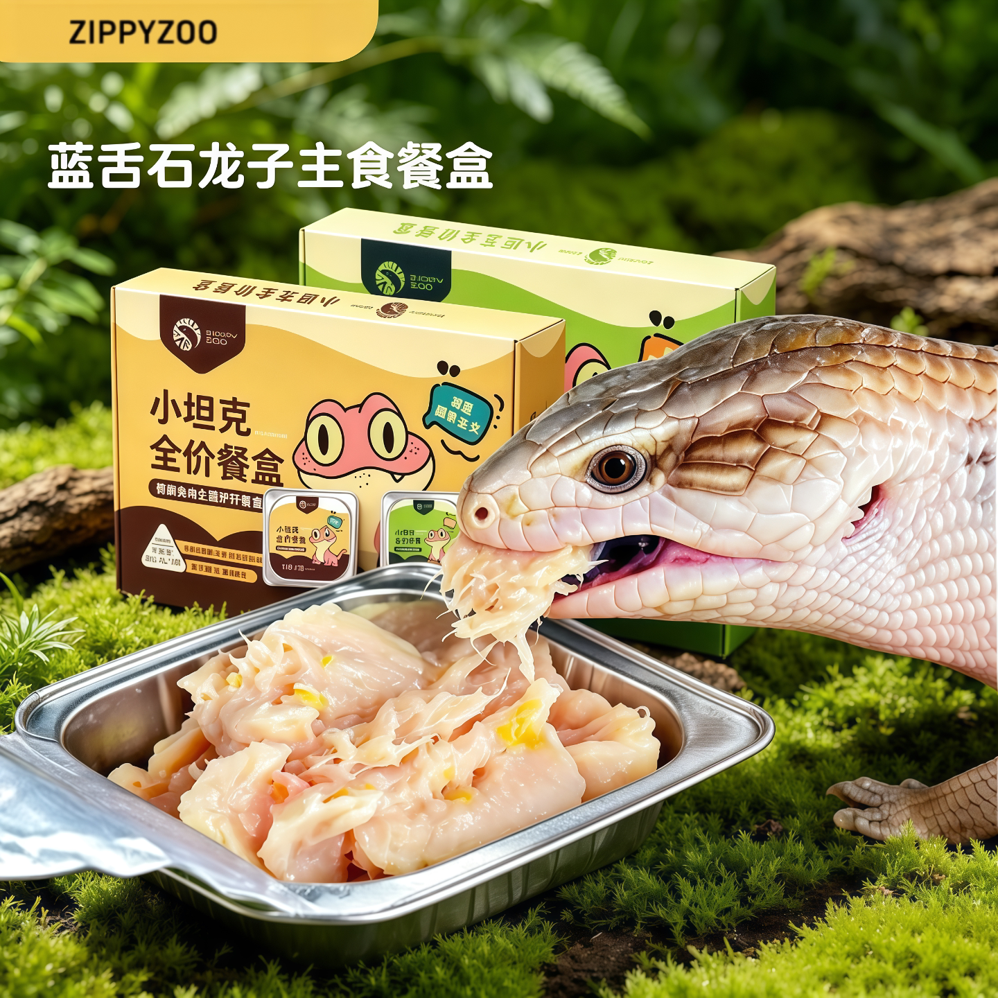 ZIPPYZOO蓝舌蜥松果蜥蜴爬虫/鸣虫食物