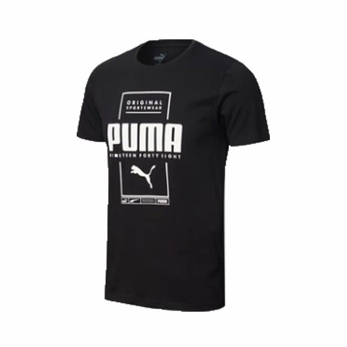 Puma/彪马 美式跑步运动字母印花圆领短袖T恤 BOX 586586安徽wl仓
