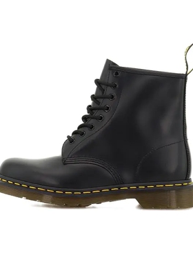 Dr.Martens 马汀博士 黑色光滑皮革时尚百搭11821006 山东WF仓