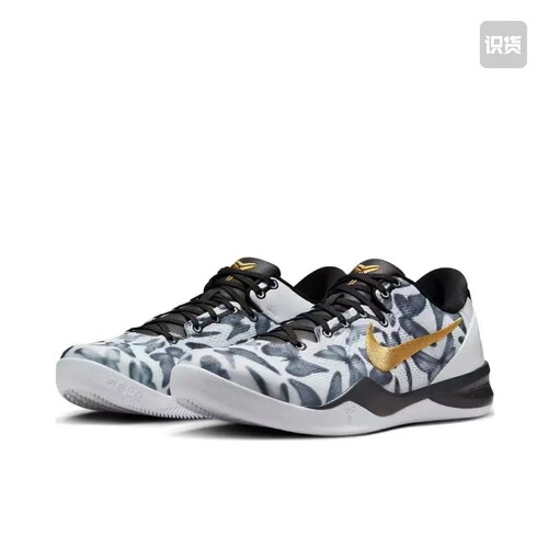 Nike Zoom Kobe 8篮球鞋抗扭实战百搭金属金黑FN0266-102福建jy仓