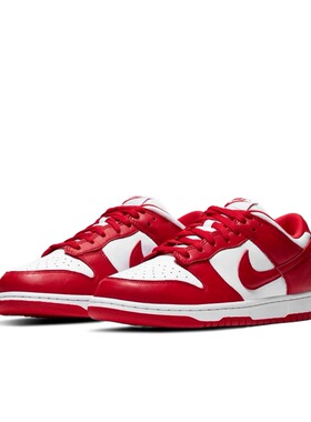 耐克Nike Dunk Low大学红白红低帮复古休闲鞋CU1727-100深圳ch仓