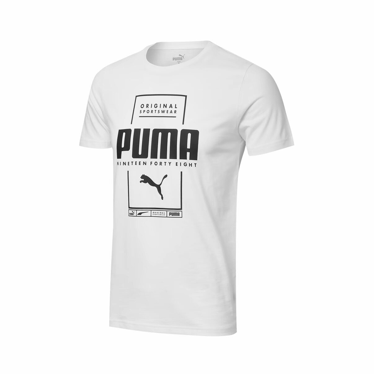 Puma/彪马 美式跑步运动字母印花圆领短袖T恤BOX 586586 安徽wl仓