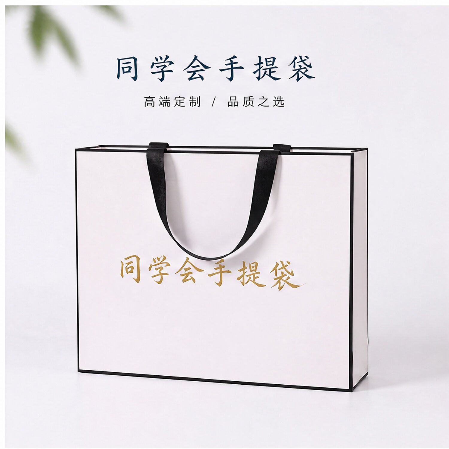同学会手提袋纸袋子定制精美纪念品包装袋同乡会手拎袋可印字X317