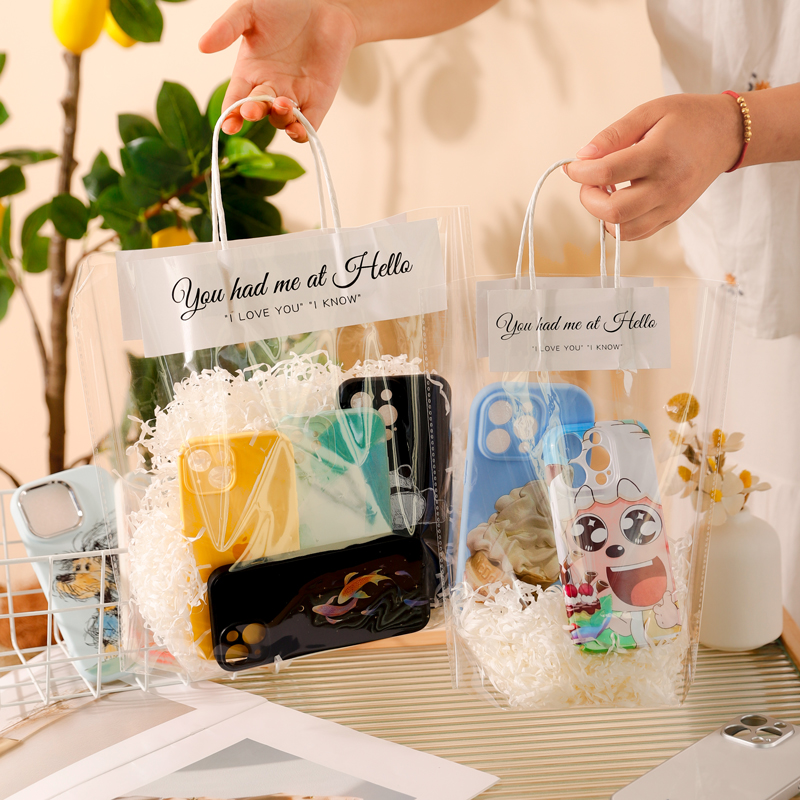 透明手机壳袋子饰品耳环项链打包袋礼物手提袋防尘袋塑料袋服装袋