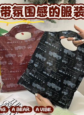 复古手提袋可爱卡通购物袋时尚女装小袋子包装袋精致礼品袋R158