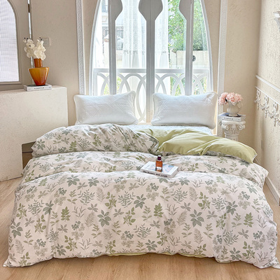 水星家纺100%纯棉被套单件180x200x230cm全棉被罩单双人1.5m1.8米