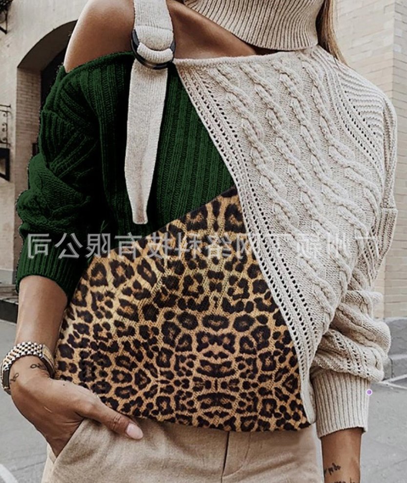 55 amazon sells fashion leopard off-the-shoulder number plus|ruв категории Женская одежда, свитер - от Buy2taobao.com для оказания профессиональной услуги покупки агента Taobao