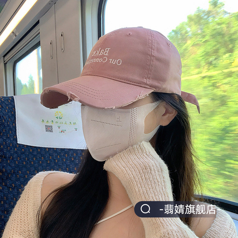 棒球帽子鸭舌帽女款2026新款秋季显脸小软顶男遮阳宽帽檐大脸深顶