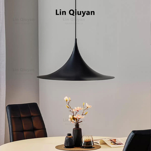 北欧丹麦 餐厅吧台简约设计师灯具 semi喇叭书房餐桌吊灯现代法式