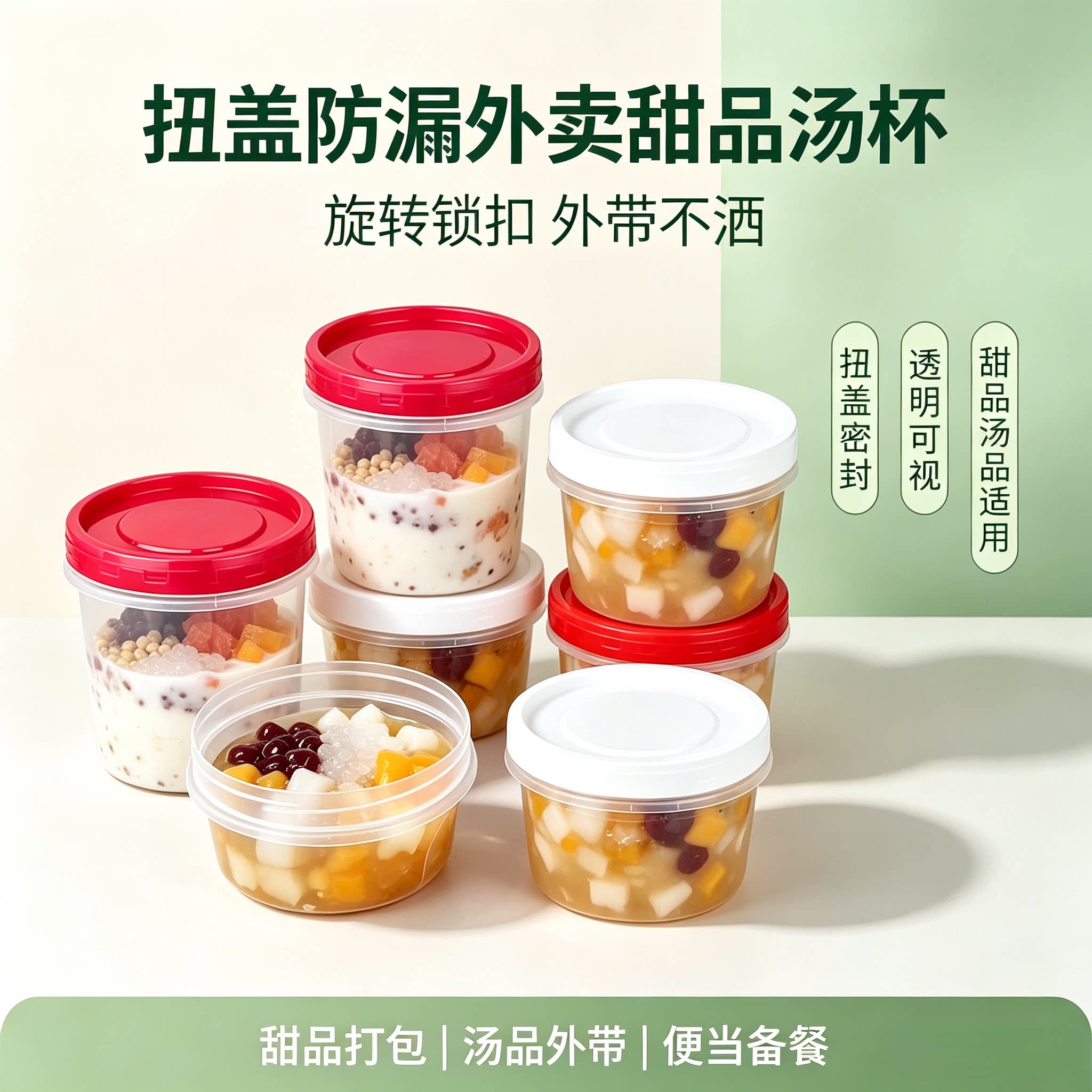 爆款打包盒圆形塑料特硬防漏图片
