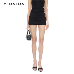 简约质感设计堆褶防走光短裙裤 2026春新款 半裙女 YIRANTIAN