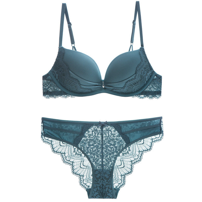 2023春夏新款欧美无钢圈文胸文胸套装