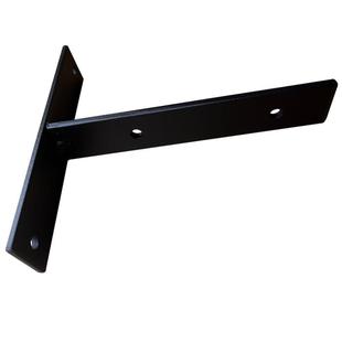 悬浮支架托架铁艺三角架一字架厨房支撑悬挂式搁板架T字架黑色架