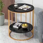 简约沙发小边几小圆桌小茶几家用客厅双层轻奢高级阳 不易摇晃