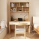 实木书桌书架书柜一体小户型学习桌书桌学生专用带书架卧室家用
