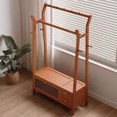 落地移动衣帽架卧室家用多功能带滚轮学校宿舍出租房简约衣服挂架