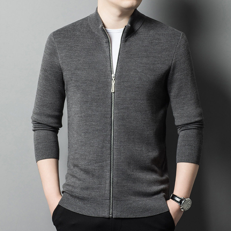 恒源祥男装2024秋冬季新款针织开衫夹克中青年男士立领拉链毛衣外,男装,羊绒开衫,淘宝优惠券,粉丝福利购,淘宝优惠卷