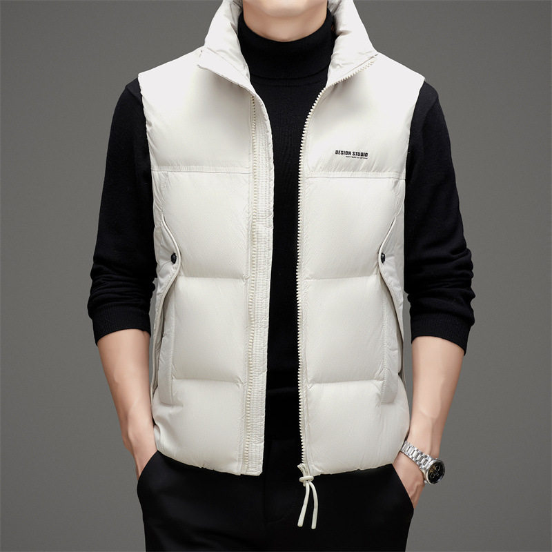 恒源祥时尚男士羽绒服马甲2025年冬季轻薄保暖休闲立领坎肩背心外,男装,羽绒马甲,淘宝优惠券,粉丝福利购,淘宝优惠卷