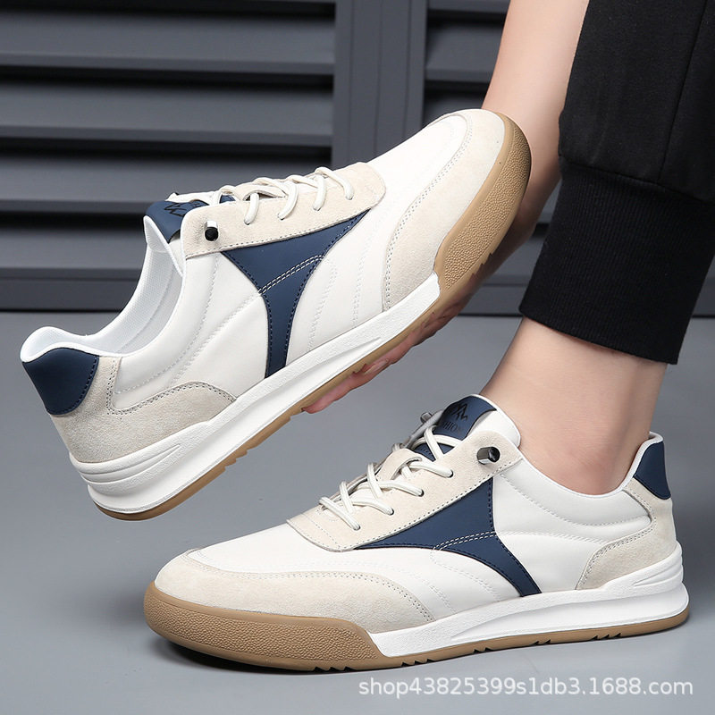 康奈官方正品男鞋2025新款鞋子真皮夏季透气软底舒适德训阿甘鞋男